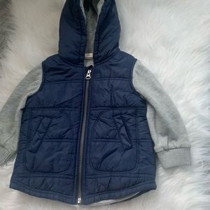 Tucker & Tate Quilted Vest and Hoodie Jacket 12M